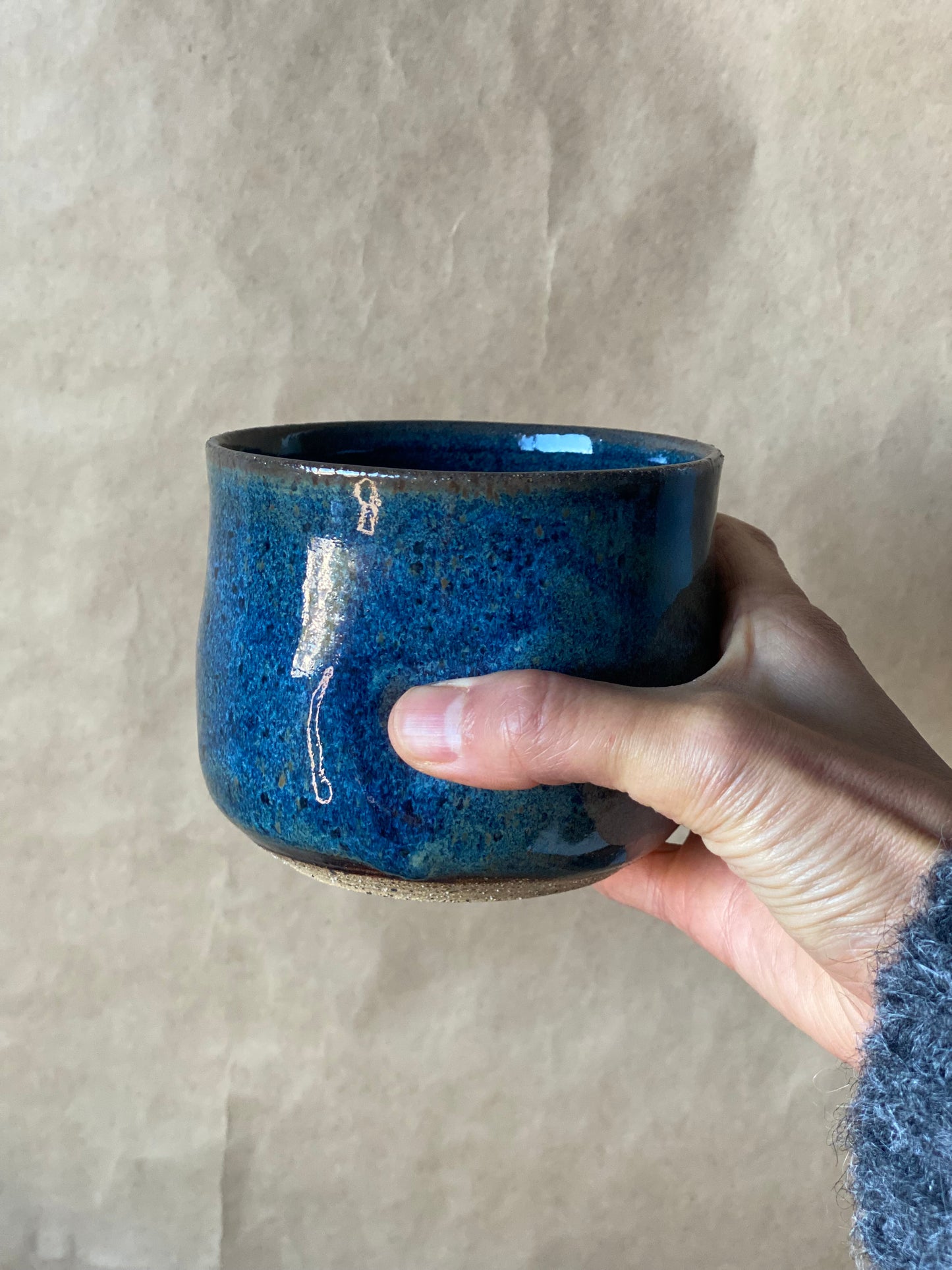 Coffee Cup and Saucer Set in Blue