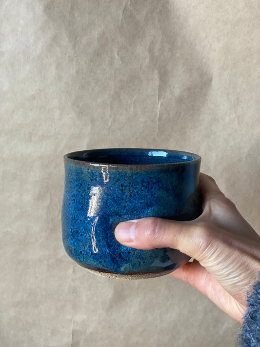 Coffee Cup and Saucer Set in Blue